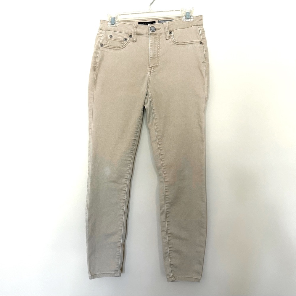 Aeropostale Women’s Tan / Khaki Cropped High Waisted Jeans Jegging